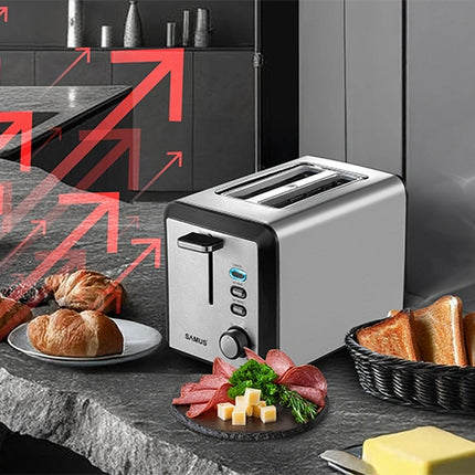 Prajitor de paine Samus BUENO, 800 W, 6 trepte de prajire, Inox