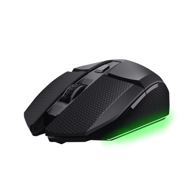 Mouse wireless Trust GXT 122 Felox, optic, rezolutie maxima 10000 dpi, 7 butoane, negru