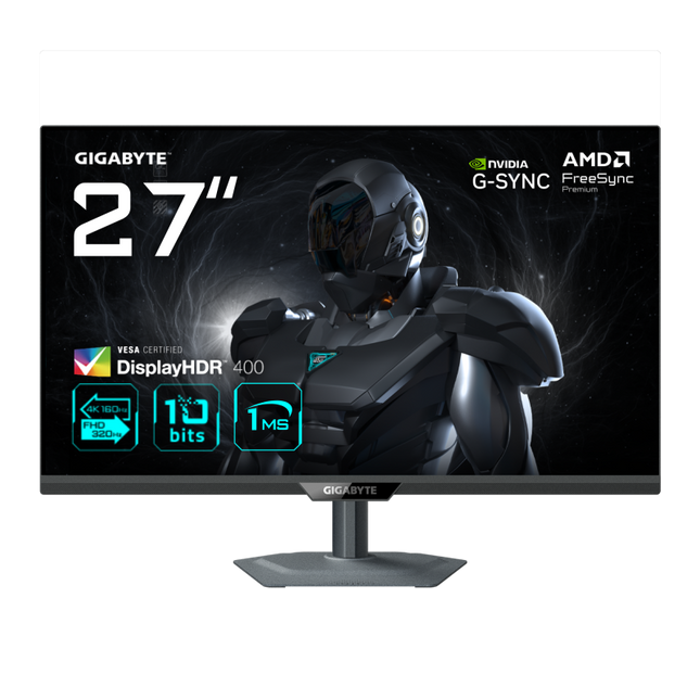 Monitor Gaming Gigabyte G27U EK, Panel Size: 27" SS IPS, Panel Backlight/Type: EDGE, Display Surface: Non-glare type, Color Saturation: 95% DCI-P3/ 122% sRGB, True Resolution: 3840 x 2160 (UHD), Brightness: 350 cd/m2 (TYP), Contrast Ratio(Max): 1000.1 TYP, Dynamic Contrast: Viewing Angle