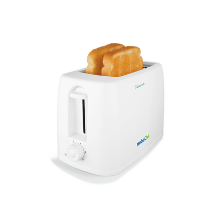 Prajitor de paine nobeLTek NBT265W, 650 W, 6 niveluri de rumenire, tavita de firimituri, capacitate 2 felii, design ergonomic, Alb