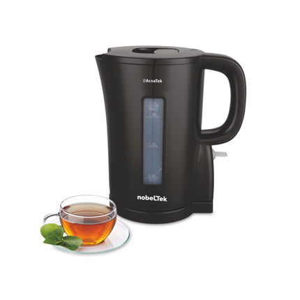 Fierbator electric nobeLTek NKE120B, 2200 W, 1.7 l capacitate, protectie fierbere fara apa, design ergonomic, curatare facila, Negru
