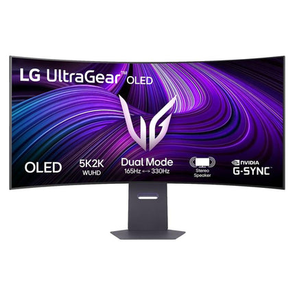 Monitor LG 44.5" 45GX950A-B.AEU, Curvature: 800R, Diagonal (inch): 44.5, Diagonal (cm): 113, Aspect ratio: 21:9, Panel: OLED, Resolution: 5120x2160, Refresh Rate: 165Hz, Response time GtG: 0.03ms, Brightness (max): 275 cd/mÂ², Contrast (static) : 1.5M:1, Viewing angle: 178/178, Color Gamut Type
