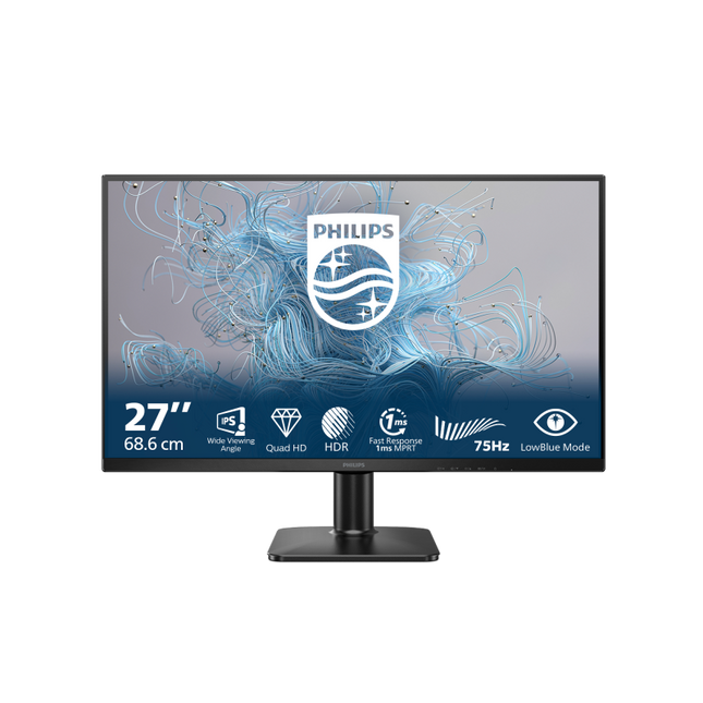 Monitor Philips 27" 27E2N1500L/00, Diagonal (inch): 27, Diagonal (cm): 68, Aspect ratio: 16:9, Panel: IPS, Resolution: 2560x1440, Refresh Rate: 75Hz, Response time GtG: 4ms, Brightness (max): 300 cd/mÂ², Contrast (static) : 1000:1, Contrast (dynamic): Mega Infinity DCR, Viewing angle: 178/178, Color