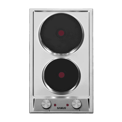 Plită incorporabilă Samus PSE-32SX – electrică, 2 zone, control mecanic, inox