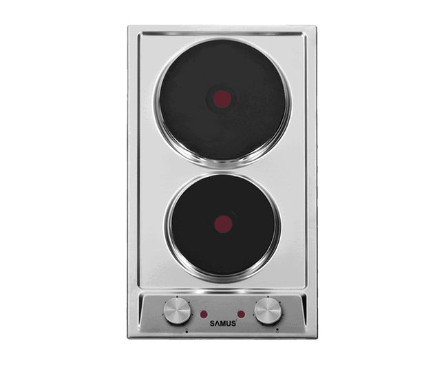 Plită incorporabilă Samus PSE-32SX – electrică, 2 zone, control mecanic, inox