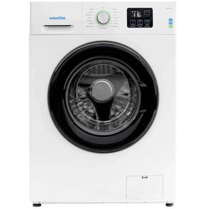 Masina de spalat rufe frontala, NobeLTek NWM612E-W, 6 kg, 1200 rpm, clasa E, adancime 44.5 cm, pornire intarziata, curatare tambur, functie blocare copii, alb