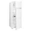 Frigider incorporabil Samus SDBI299IE, cu 2 usi si 4 rafturi, 205 litri, static, clasa E, alb, inaltime 145 cm, termostat reglabil, usi reversibile, lumina interioara tip LED, picioare reglabile