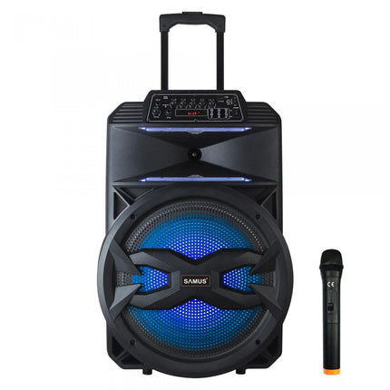 Boxa Portabila Samus Karaoke 15 Putere RMS 55W Microfon Telecomanda Negru