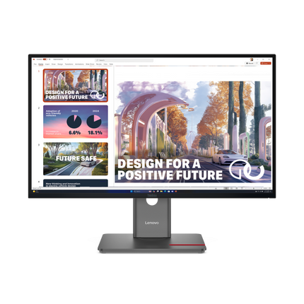 Lenovo ThinkVision P27QD-40. Display diagonal: 68.6 cm (27"), Display resolution: 2560 x 1440 pixels, HD type: Wide Quad HD, Display technology: LED, Response time: 6 ms, Native aspect ratio: 16:9, Viewing angle, horizontal: 178Ã‚Â°, Viewing angle, vertical: 178Ã‚Â°. Built-in USB hub, USB hub version