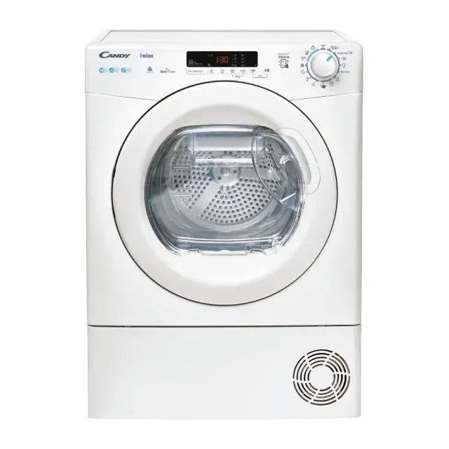 Uscator de rufe Candy CRE H10A2DE-S | 10kg, Pompa de caldura, NFC, Clasa E, 59.6x60.7x85cm CANDY