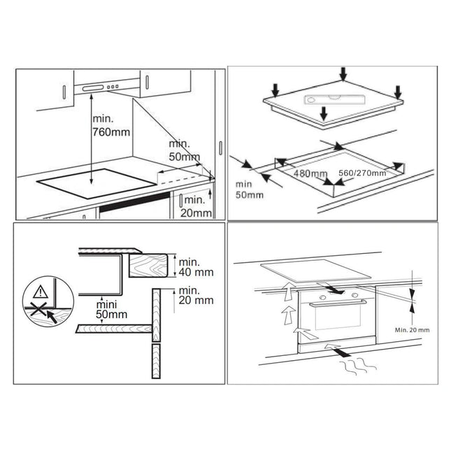Plită incorporabilă cu inducție Samus PSI-32BG5 – 2 zone, touch, timer, boost, 30 cm, negru