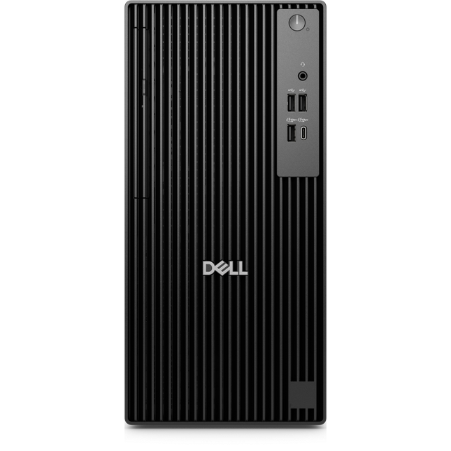 Desktop BusinessDELLQCT1250 cu procesor Intel Intel Core Ultra 5 235 pana la 5 GHz, 8 GB DDR5, 512GB None, Intel Integrated Graphics, Windows 11 Pro, Negru, 3 ani Garantie
