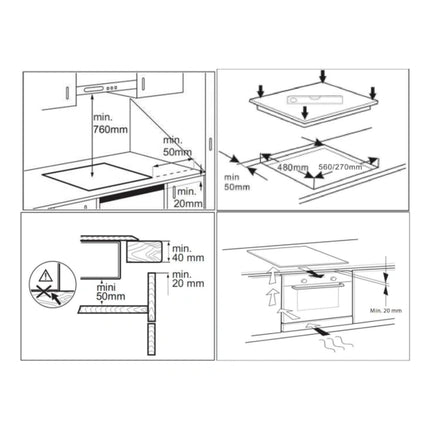 Plită incorporabilă cu inducție Samus PSI-32BG4 – 2 zone, touch, timer, boost, 30 cm, negru