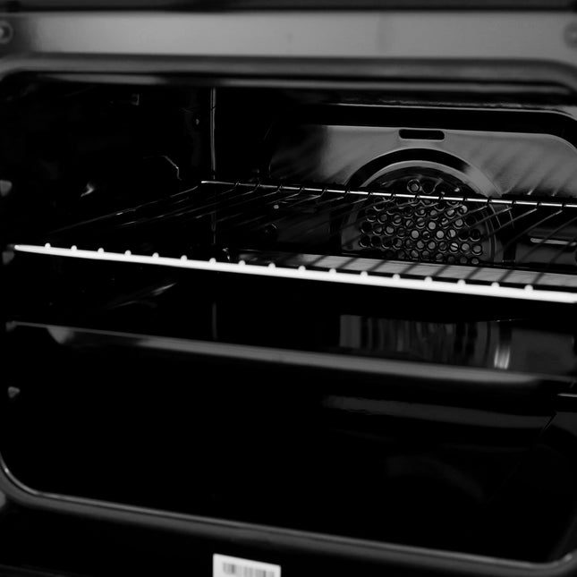 Aragaz Samus SM664VTE, 4 Zone de Gatit Vitroceramice, Full Electric, Cuptor 56 L, 10 Funcții, Convectie 3 D, Grill, Inox