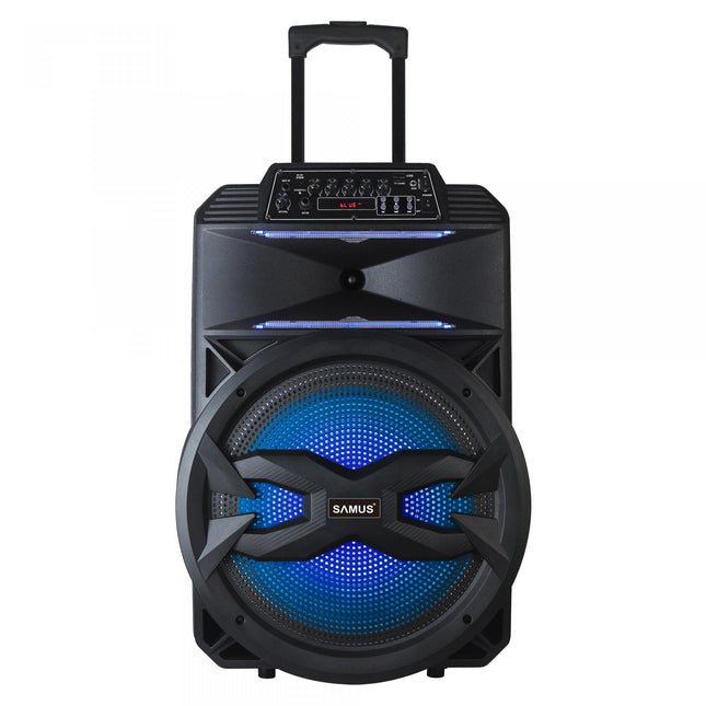 Boxa Portabila Samus Karaoke 15 Putere RMS 55W Microfon Telecomanda Negru