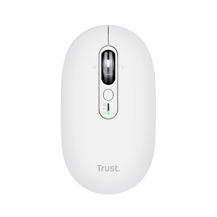Mouse wireless Trust Seron Hyperscroll, 7 butoane, rezolutie maxima 3200 DPI, alb