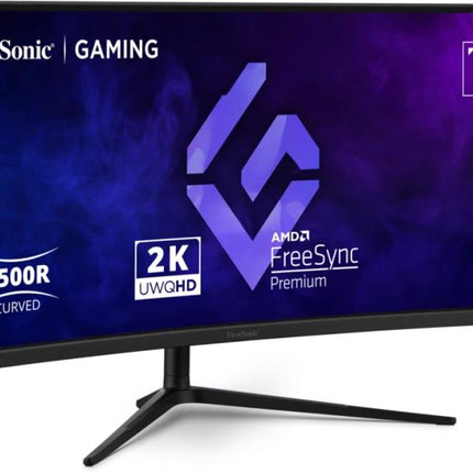 Monitor ViewSonic 34" VX3418C-2K, Curvature: 1500R, Diagonal (inch): 34, Diagonal (cm): 86.36, Aspect ratio: 21:9, Panel: VA, Resolution: 3440x1440, Refresh Rate: 180Hz, Response time MPRT: 1ms, Brightness (max): 250 cd/mÂ², Contrast (static) : 4000:1, Contrast (dynamic): 80M:1, Viewing angle