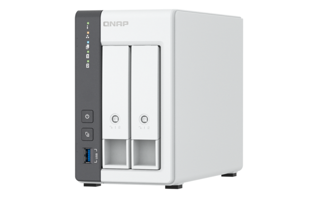 NAS QNAP 216G 2-Bay, CPU ARM 2.0GHz Quad core, RAM 4GB, 2.5"/3.5" SATA 6Gbps HDD (neincluse), LAN: 1 x 2.5GbE + 1 x GbE, USB3.2 Gen1: 1 USB2.0: 2, tower, adaptor alimentare, garantie 2 ani