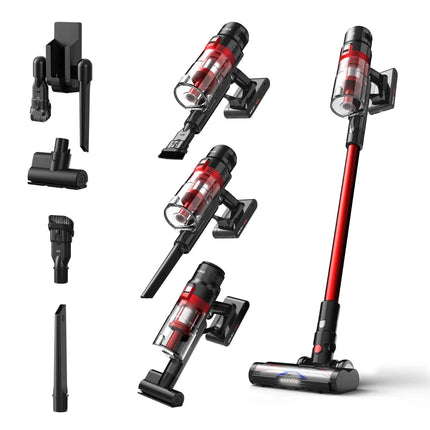 Aspirator vertical fara fir 2 in 1 Samus Hurricane 2, 600 W, Putere de aspirare: ≤ 210 W (≤ 29 kPA), Autonomie estimativa: 60-70 min (modul Eco), Recipient de colectare cu capacitate de 0.8 L