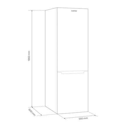 Combina frigorifica Albatros CF397IME, Motor Inverter, Capacitate neta 315 litri, alb