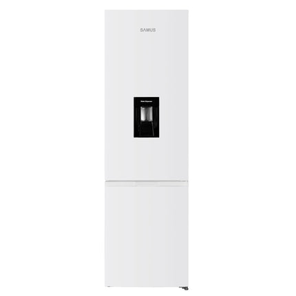 Combina frigorifica Samus SCW517NFIDE, Full No Frost, Motor Dual Inverter, 324 L, Dozator apa, 3 sertare congelator, H 201 cm, Alb