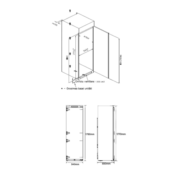 Congelator- Frigider Incorporabil Samus SFCBI276NFE