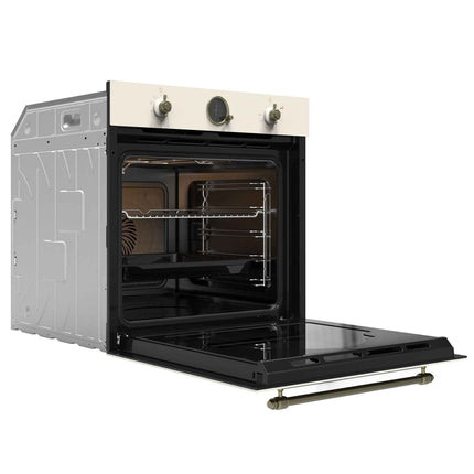 Cuptor incorporabil Samus SC630VTA9 Beige, Capacitate 74 litri, 9 functii, Putere cuptor 2610-3110 W, Grill electric, Ventilator, Timer digital