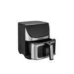 Friteuza cu aer cald Daewoo DAF1600IX, 1600 W, display LED, 6.5 L, timer, 8 programe predefinite, temperatura reglabila 80-200 grade, Negru