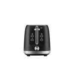 Prajitor de paine Daewoo DBT280B, 800 W, tavita de firimituri, functie decongelare, control electronic rumenire, functie reincalzire, 2 felii, Negru