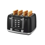 Prajitor de paine Daewoo DBT4160B, 1600 W, 4 felii, Dual Zone, Mix Match, reincalzire, decongelare, anulare, control electronic rumenire, Negru