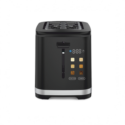 Prajitor de paine Daewoo DBTCT80B, putere 800 W,Display LED, functie reincalzire, functie decongelare, tavita pentru firimituri, control electronic rumenire, carcasa Cool Touch, culoare negru
