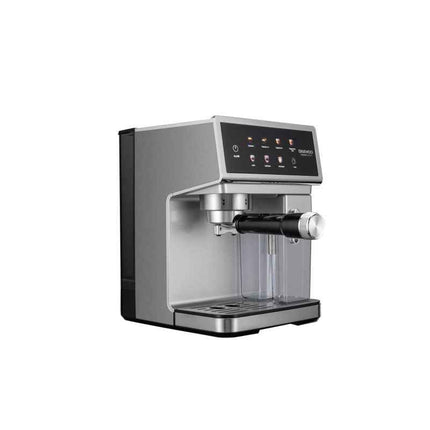 Espressor Semi-Automat Daewoo DCMM1350, 1350 W, pompa ULKA 20 Bari, rezervor apa 1.6L, recipient lapte 500 ml detasabil, Argintiu