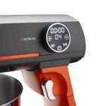 Mixer cu bol Daewoo DHM1000, 1000 W, 10 trepte de viteza, bol inox 7 litri, angrenaj metalic, display LED, accesorii incluse, Portocaliu