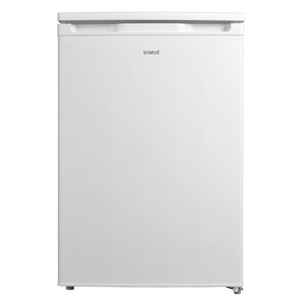 Frigider Samus SW144E, 113 L, Clasa energetica D, Termostat reglabil, 2 rafturi de sticla, H 84.5 cm, Alb