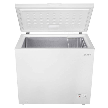 Lada frigorifica Samus LS321IE, Motor Inverter, Fast Freeze, 287 L, Clasa energetica E, Dezghetare manuala, Capacitate congelare: 14 kg/24h