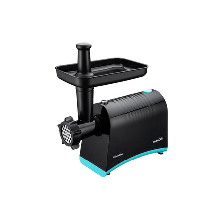 Mașină de Tocat Carne Nobeltek NMG1000, 1000 W, 1 KG/MINUT, 3 Discuri de Taiere, Accesorii Suc de ROSII+CARNATI, Lama Inox, Funcție Reverse, Negru