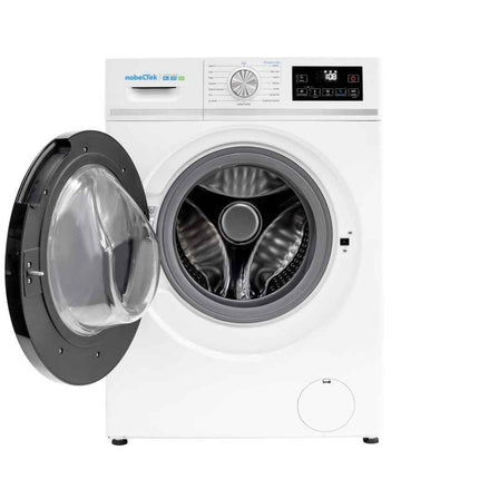 Masina de Spalat Rufe Frontala NobeLTek NWM812A-W 8KG 1200RPM Motor Inverter 16 Programe Functie Abur Clasa A Alb