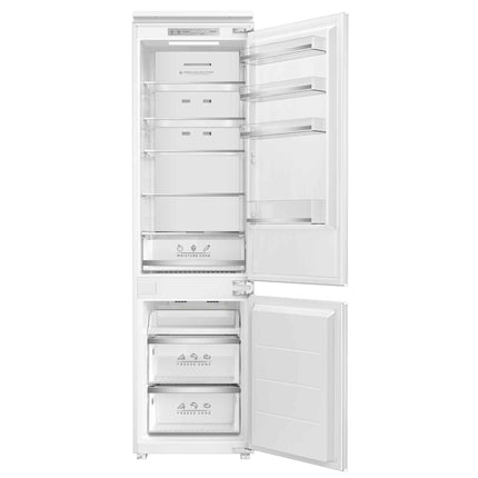 Combina frigorifica incorporabila Samus SCBI395NFE , 300 l, Full No Frost, Super Freeze, Clasa energetica E, 2 sertare + 1 raft congelator, H 195.5