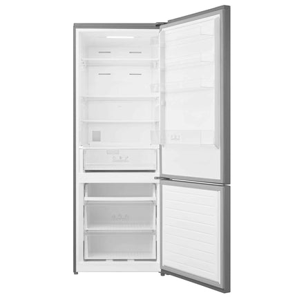 Combina frigorifica Samus SCX755NFE, 435 l, Full No Frost, Afisaj electronic LCD, Super Freeze, Termostat electronic reglabil, 3 sertare la congelator, H 188 cm, Inox/Argintiu