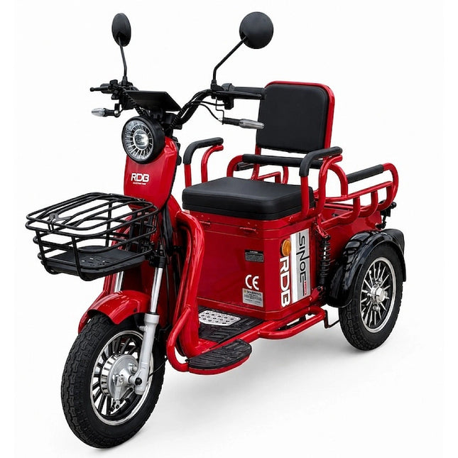 Triciclu Electric Rdb Sinoe Pro, Fara Permis, 1160W, 25KM/H