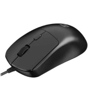 Mouse cu fir NATEC HAWK 2, rezolutie maxima 2400DPI, 4 butoane, lungime cablu 180 cm, negru