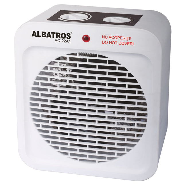 AEROTERMA AER CALD, ELECTRICA, ALBATROS AC-22A4, 2 TREPTE, 2 KW, 200 X 123 X 225 MM, TERMOSTAT REGLABIL, ALB Albatros