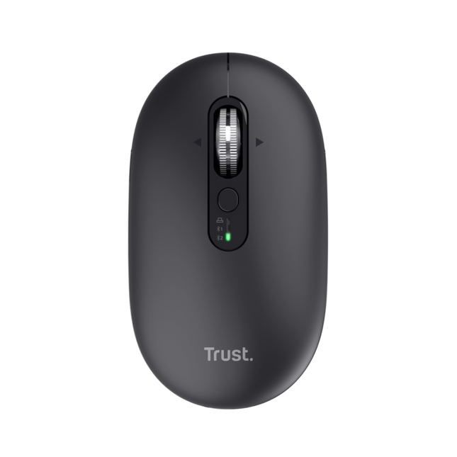 Mouse wireless Trust Seron Hyperscroll, 7 butoane, rezolutie maxima 3200 DPI, negru