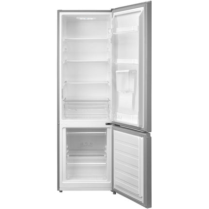 Combina frigorifica Albalux AXCFSD351E, 259 L, Dezghetare automata la frigider, Dozator de apa, Clasa energetica E, Inox ( laterale argintii)