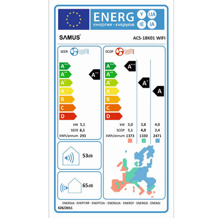 APARAT DE AER CONDITIONAT SAMUS ACS-18K01 WIFI