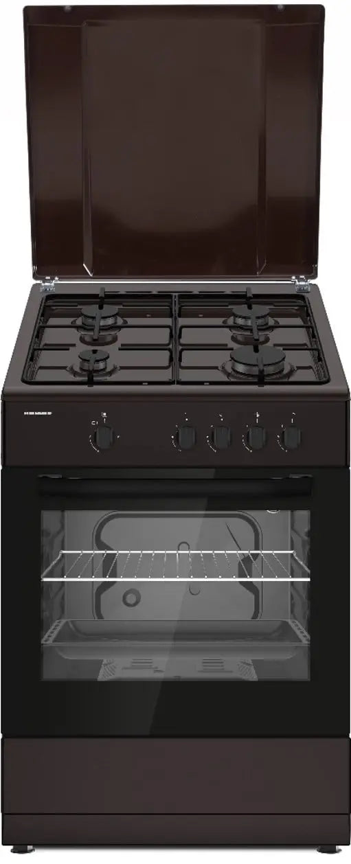 ARAGAZ GAZ HEINNER HFSC-SME66IBRW, 60X60CM, 4 ARZATOARE, SUPORT EMAIL, CAPAC METALIC, APRINDERE ELECTRICA, DISPOZITIV DE SIGURANTA PLITA SI CUPTOR, USA CUPTOR CU GEAM DUBLU, DUZE GPL INCLUSE, TAVA SI Heinner