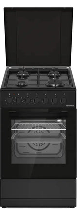 ARAGAZ MIXT HEINNER HFSC-S60LITGC-BK, 4 ARZÄ‚TOARE, SUPORT EMAIL, CAPAC METALIC, APRINDERE ELECTRICÄ‚ PLITÄ‚, DISPOZITIV DE SIGURANÈšÄ‚ PLITÄ‚, CUPTOR ELECTRIC, CLASA A, 7 FUNCÈšII, TIMER, GRILL, VENTILAÈšIE,