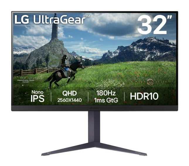 Monitor LG 31.5" 32GS85Q-B.AEU, Diagonal (inch): 31.5, Diagonal (cm): 80, Aspect ratio: 16:9, Panel: IPS, Resolution: 2560x1440, Refresh Rate: 180Hz, Response time GtG: 1ms, Brightness (max): 350 cd/mÂ², Contrast (static) : 1000:1, Viewing angle: 178Â°/178Â°, Color Gamut Type: DCI-P3, Color Gamut