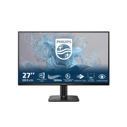 Monitor Philips 27" 27E2N1110/00, Diagonal (inch): 27, Diagonal (cm): 68, Aspect ratio: 16:9, Panel: IPS, Resolution: 1920x1080, Refresh Rate: 120Hz, Response time GtG: 4ms, Response time MPRT: 1ms, Brightness (max): 250 cd/mÂ², Contrast (static) : 1500:1, Viewing angle: 178/178, Color Gamut Type