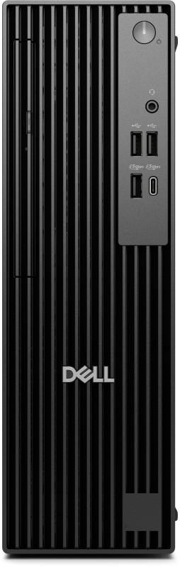 Desktop ConsumerDELLQCS1255 cu procesor AMD AMD Ryzen 3 8300G pana la 4.9 GHz, 8 GB DDR5, 512GB None, AMD Radeon 740M, Windows 11 Pro, Negru, 0